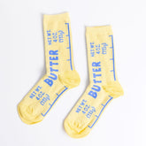 Butter Me Up Socks – Cute Kitchen Conversion Print for Bakers