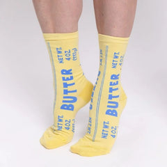 Butter Me Up Socks – Cute Kitchen Conversion Print for Bakers