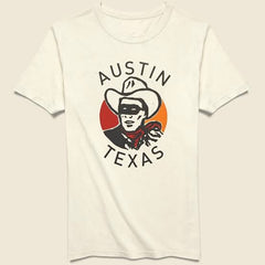 Austin Texas Cowboy Graphic T-Shirt – Vintage Western-Inspired Tee