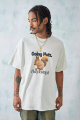 Going Nuts Squirrel Graphic unisex T-Shirt – Funny Oversized Tee with Quote