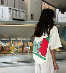 Picante Cartoon Chili Graphic T-Shirt – Spicy Snack Vibes