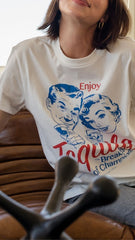 Tequila Breakfast of Champions T-Shirt – Retro Graphic Oversized Tee