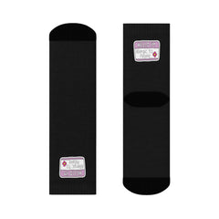 “Hello I’m Allergic to People” Funny Crew Socks – Soft, Comfy & Bold Statement Socks