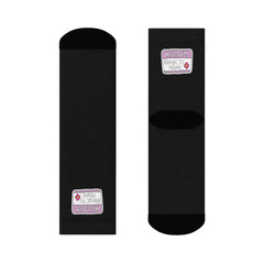 “Hello I’m Allergic to People” Funny Crew Socks – Soft, Comfy & Bold Statement Socks