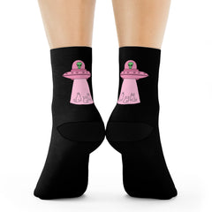 Alien Abduction Cat Socks – Quirky & Cosmic Fun for Your Feet