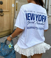 New York Sport Trading Manhattan 1970 Graphic T-Shirt – Retro Fifth Avenue Print